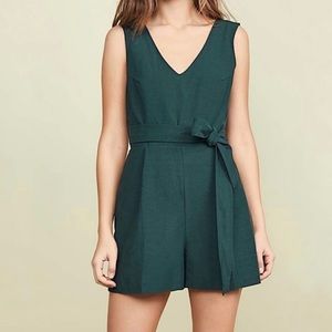 Club Monaco Madria Emerald Green Romper Brand New